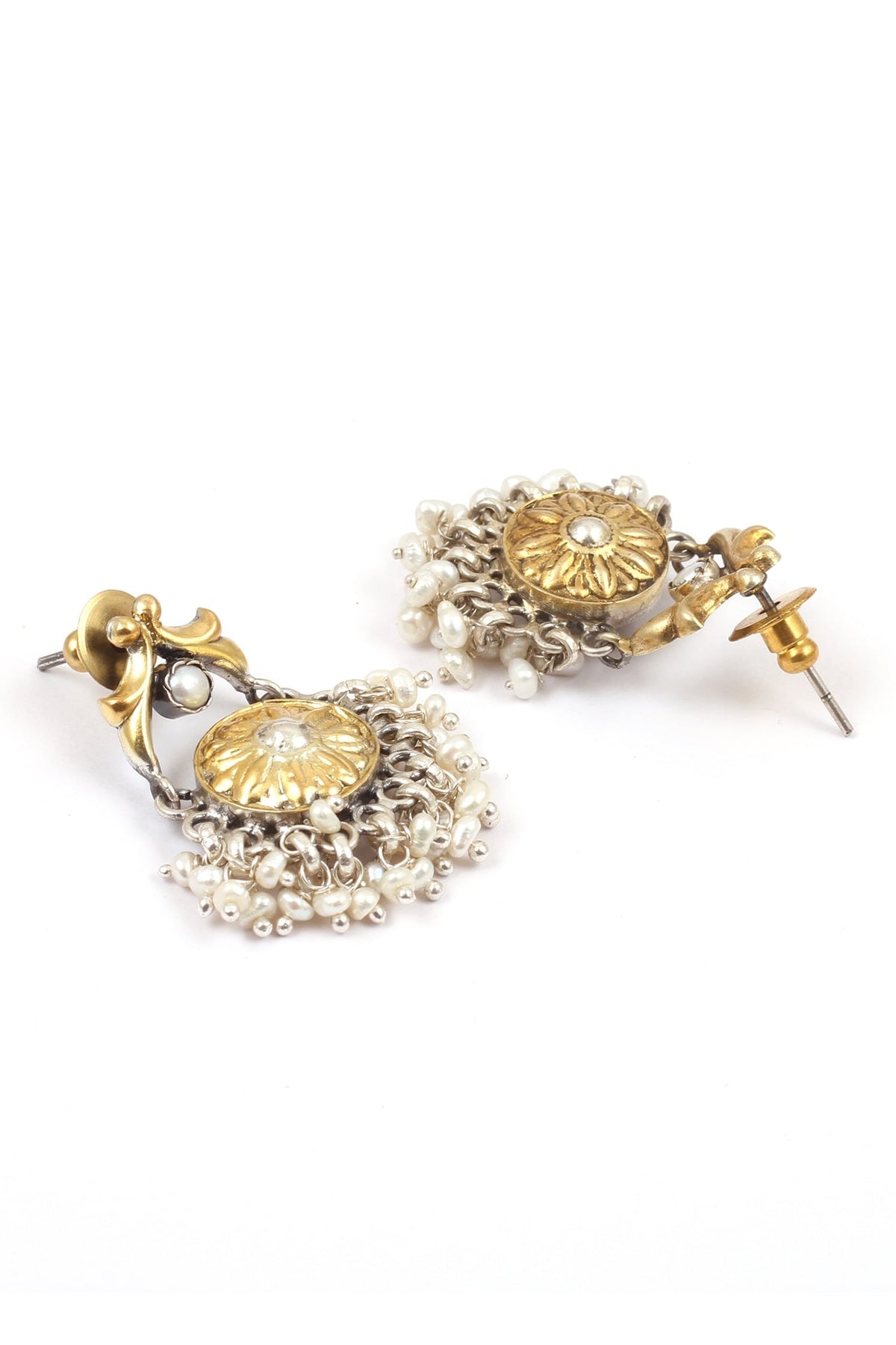 Floral Carved Earrings 