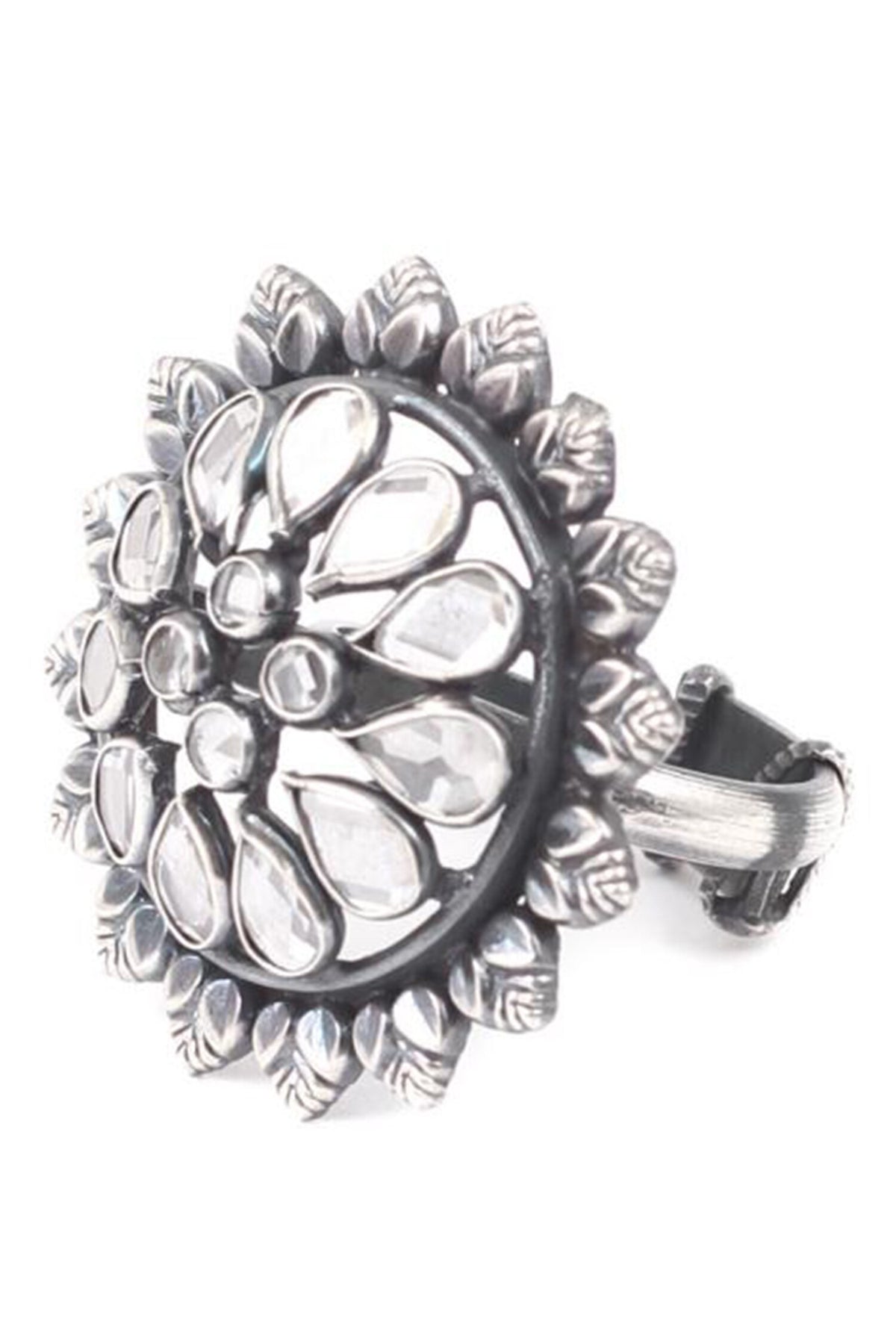 Floral Studded Ring 
