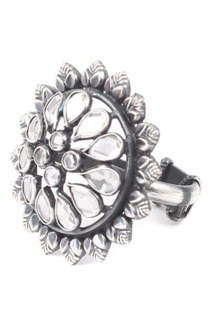 Floral Studded Ring 