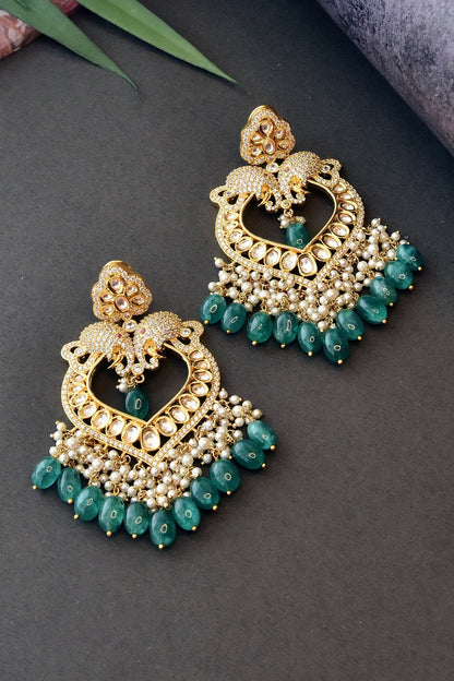 Heart Shape Dangler Earrings 