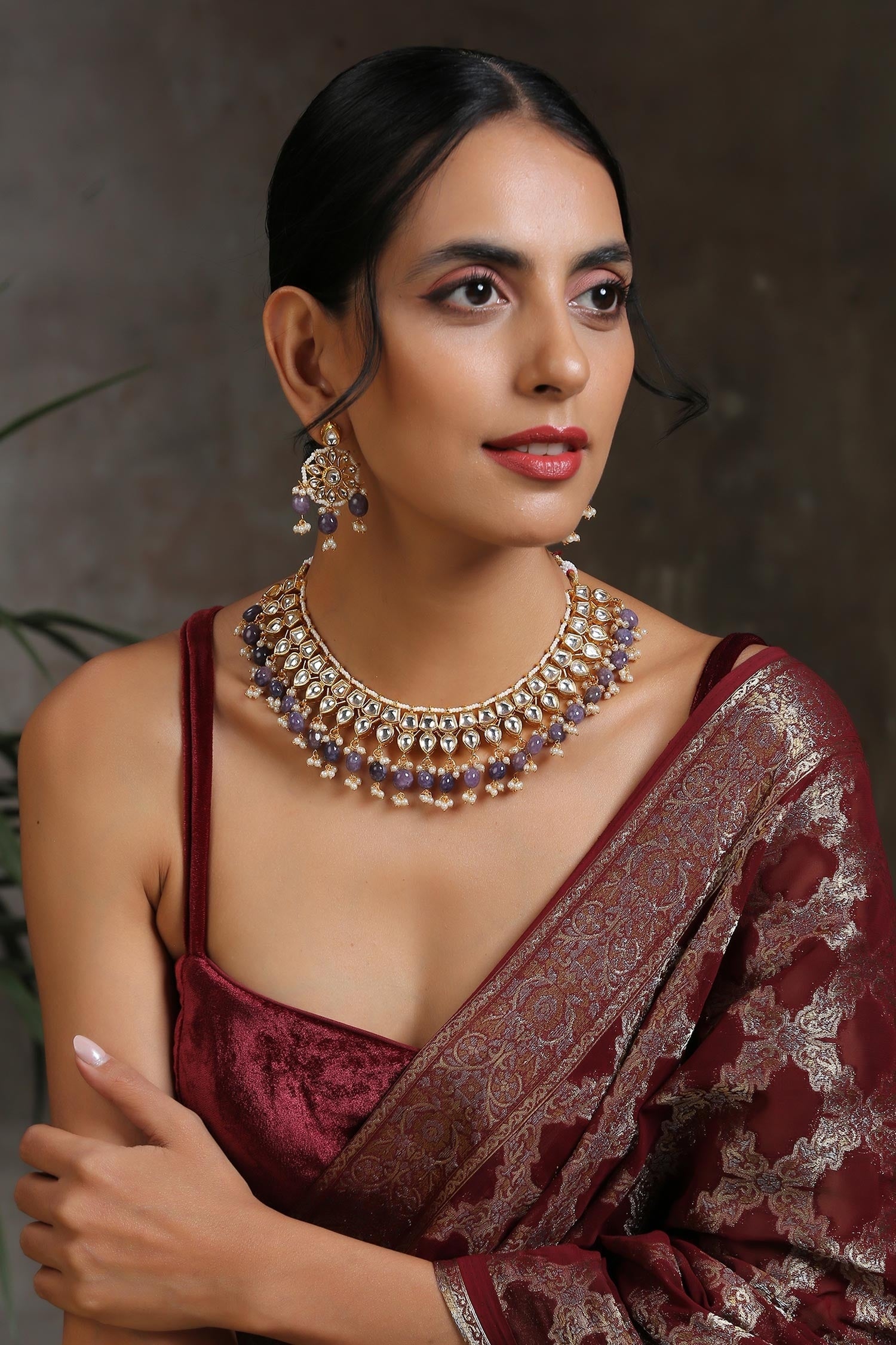 Kundan Embellished Choker Set 