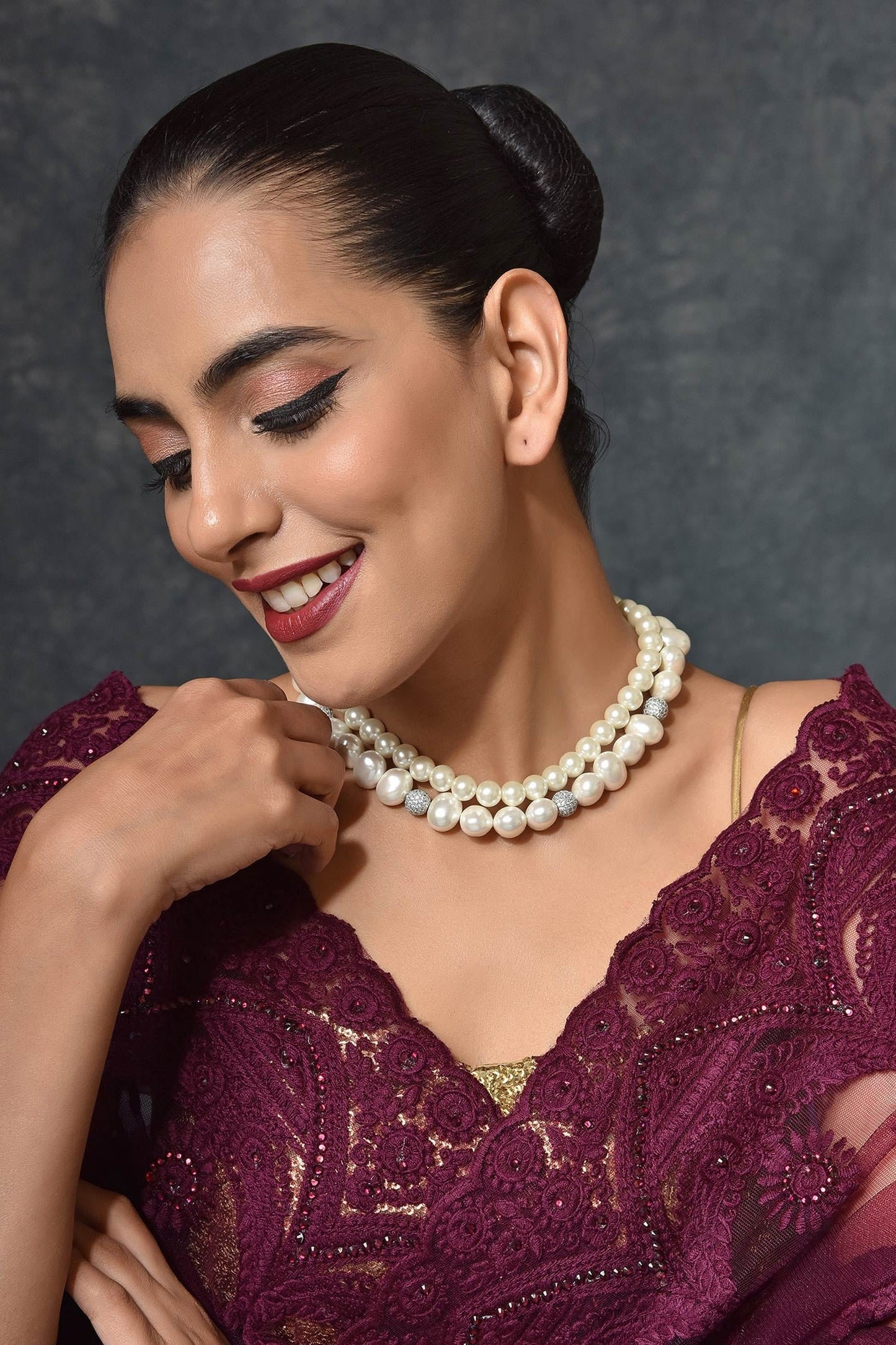 Layered Pearl Necklace 