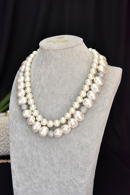 Layered Pearl Necklace 