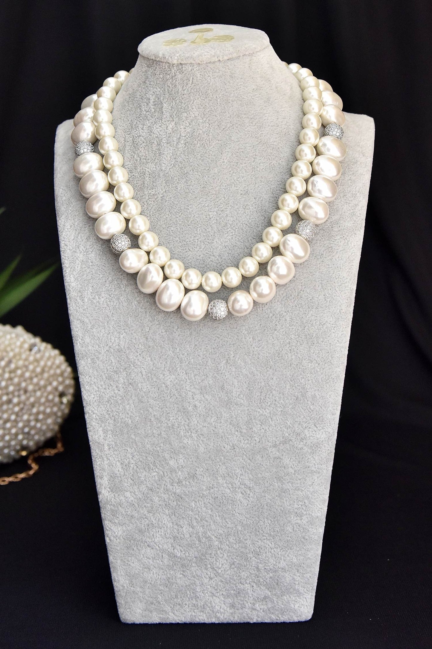 Layered Pearl Necklace 