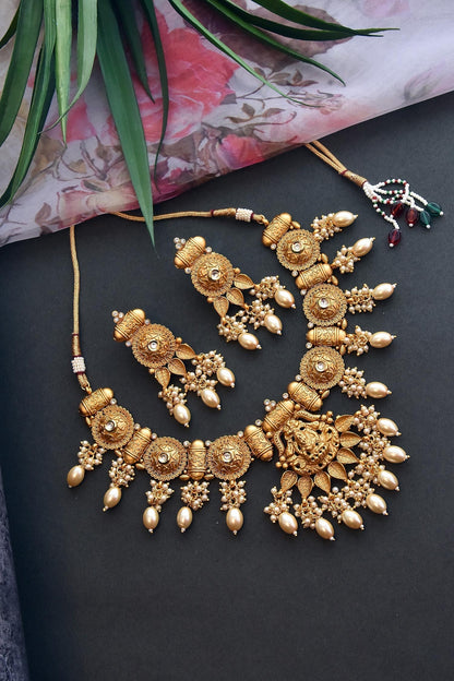 Temple Necklace Set 