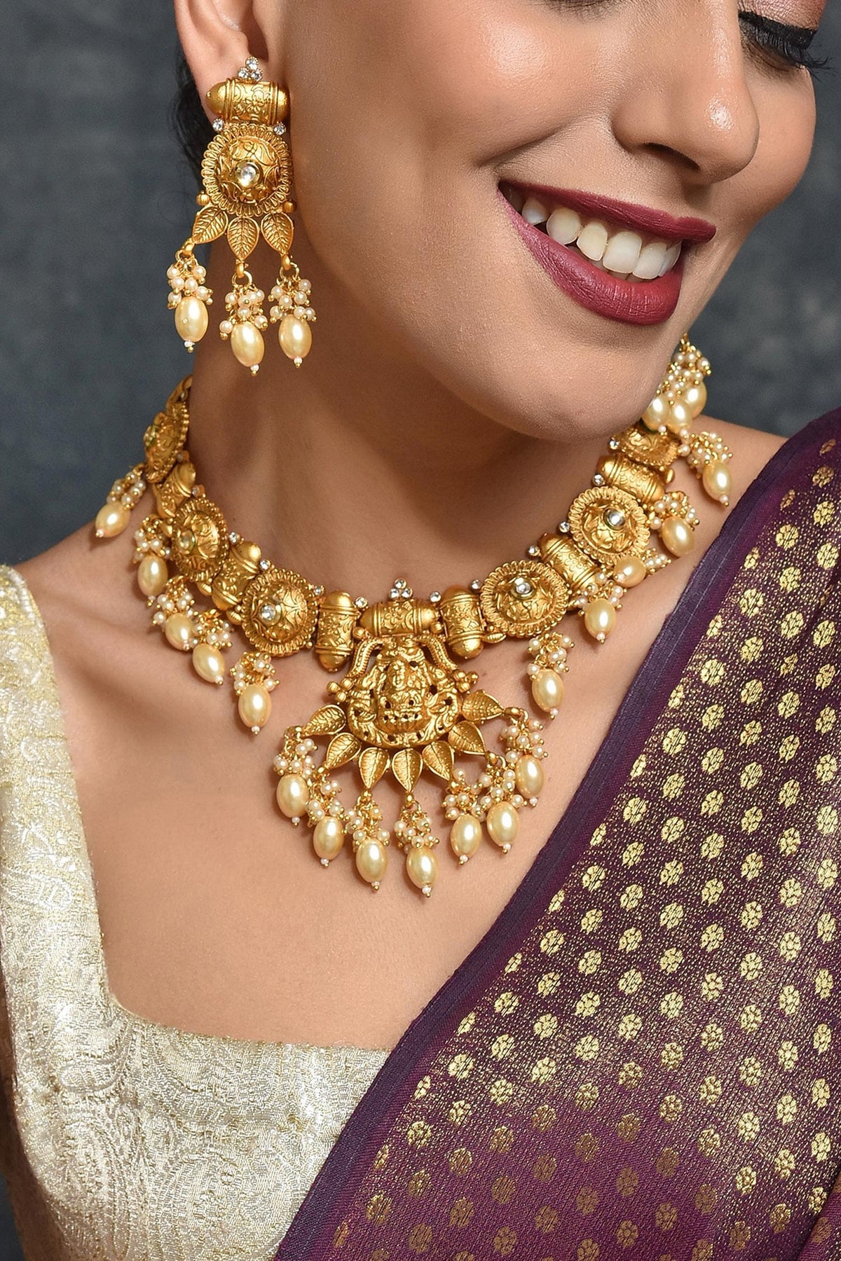 Temple Necklace Set 