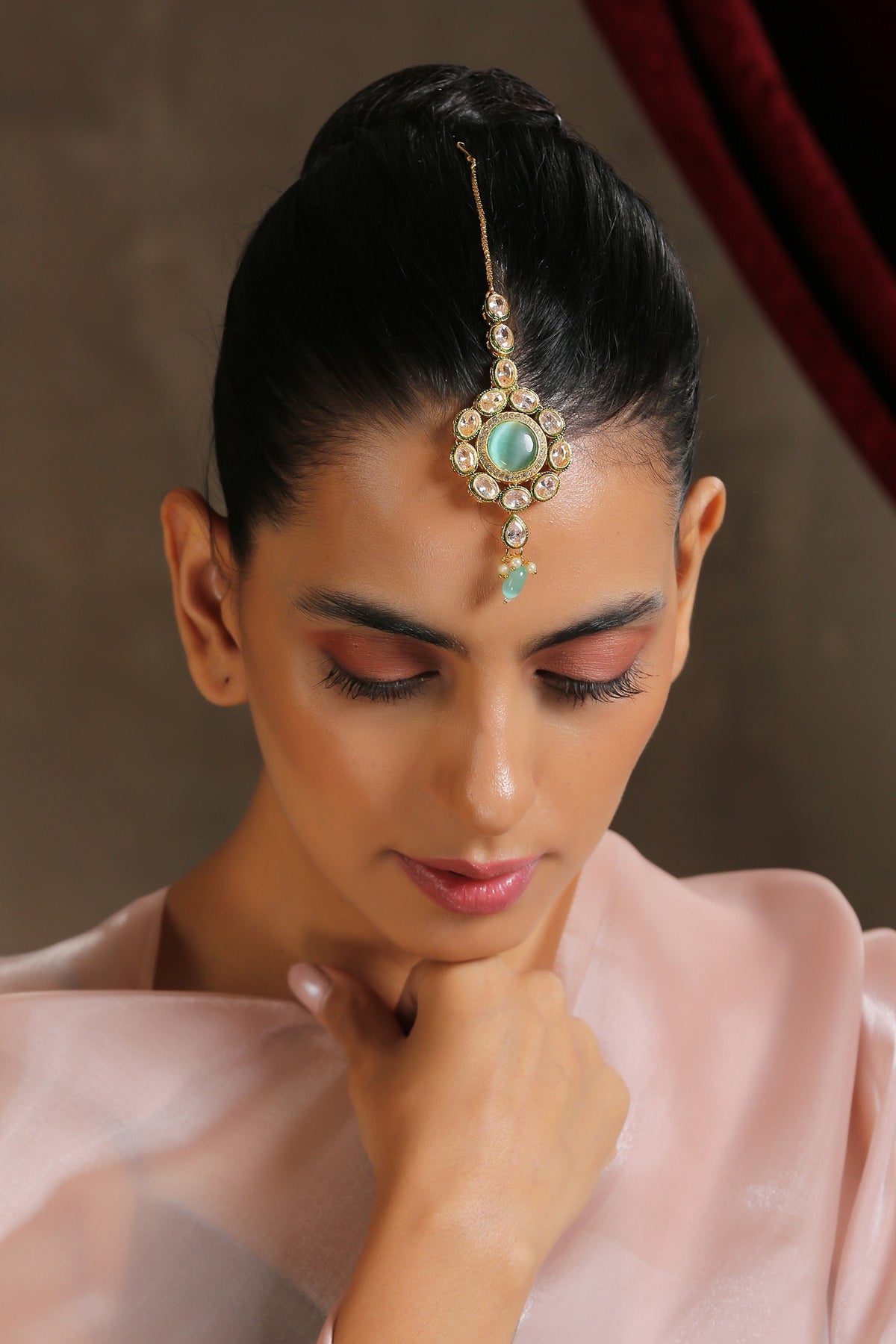 Kundan & Beads Maangtikka 