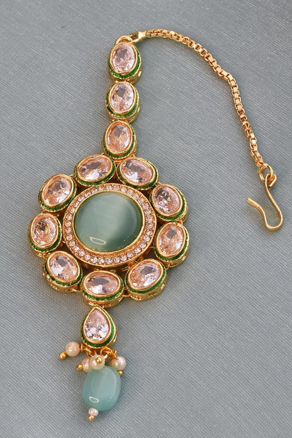 Kundan & Beads Maangtikka 
