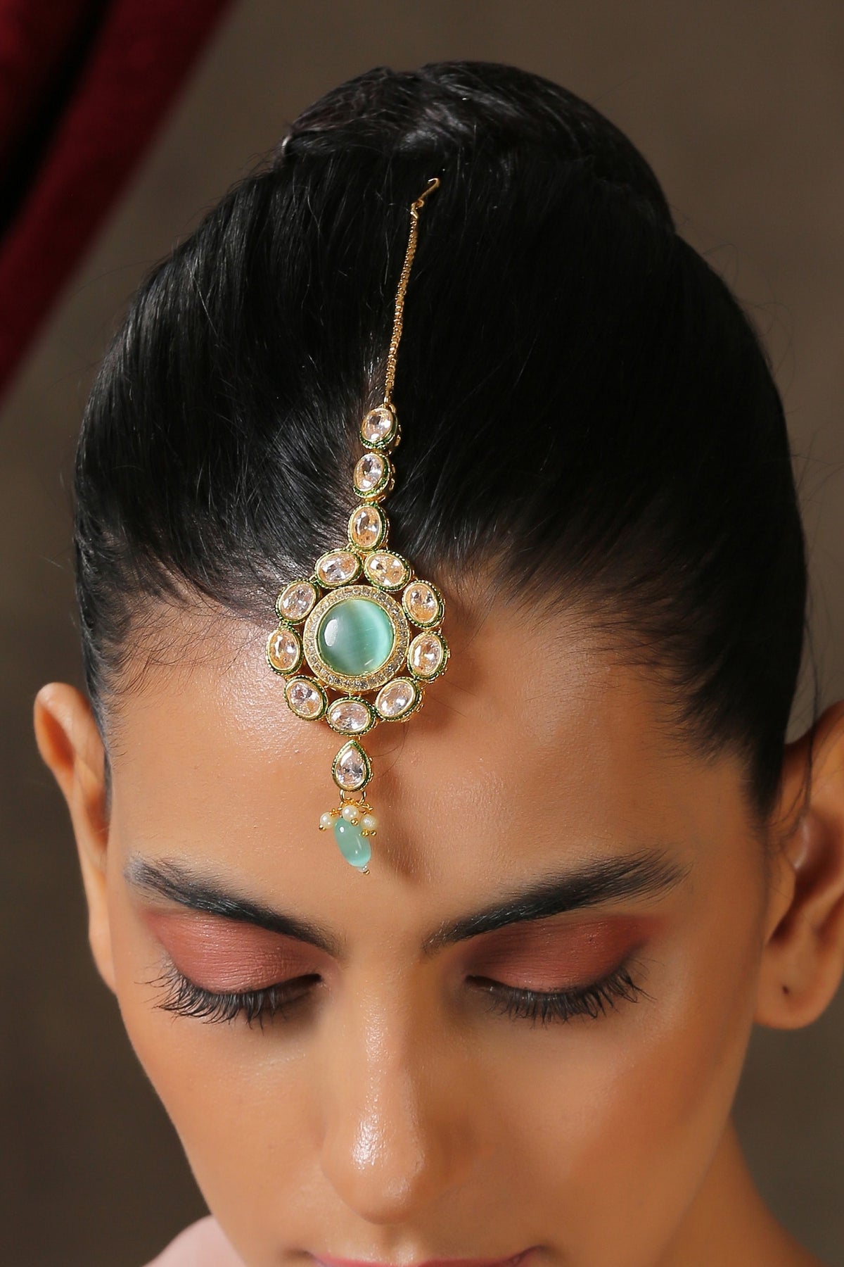 Kundan & Beads Maangtikka 