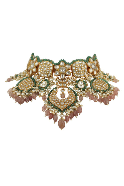 Stone Embellished Choker Set 