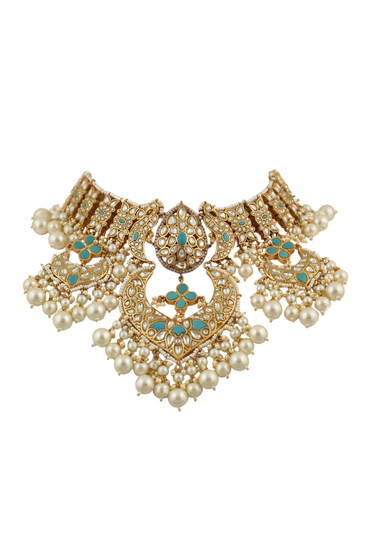 Pearl Drop Necklace Set 