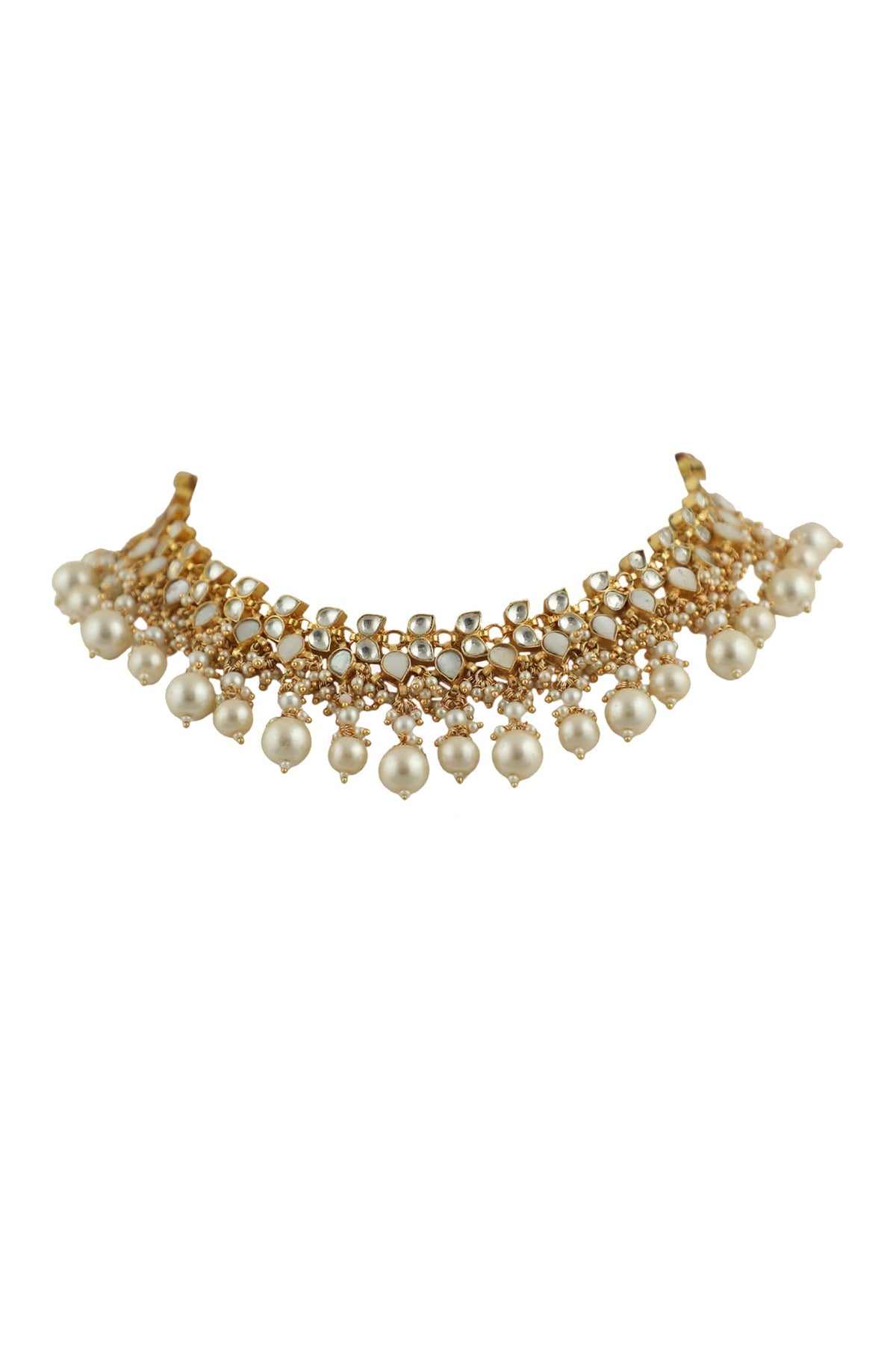 Pearl Embellished Choker Set 