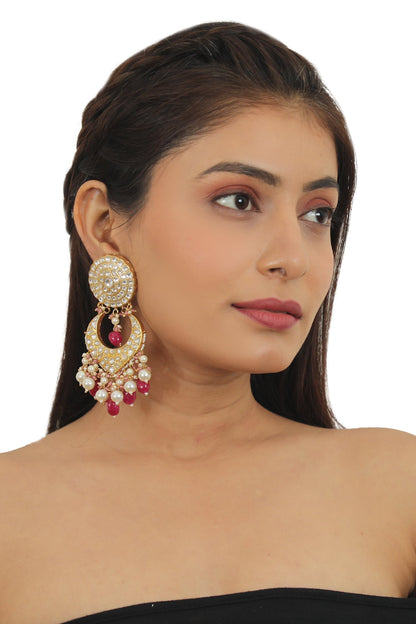 Jadtar Stone Encrusted Choker Set 