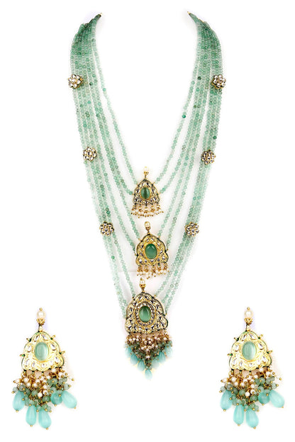 Multi Layered Long Necklace Set 