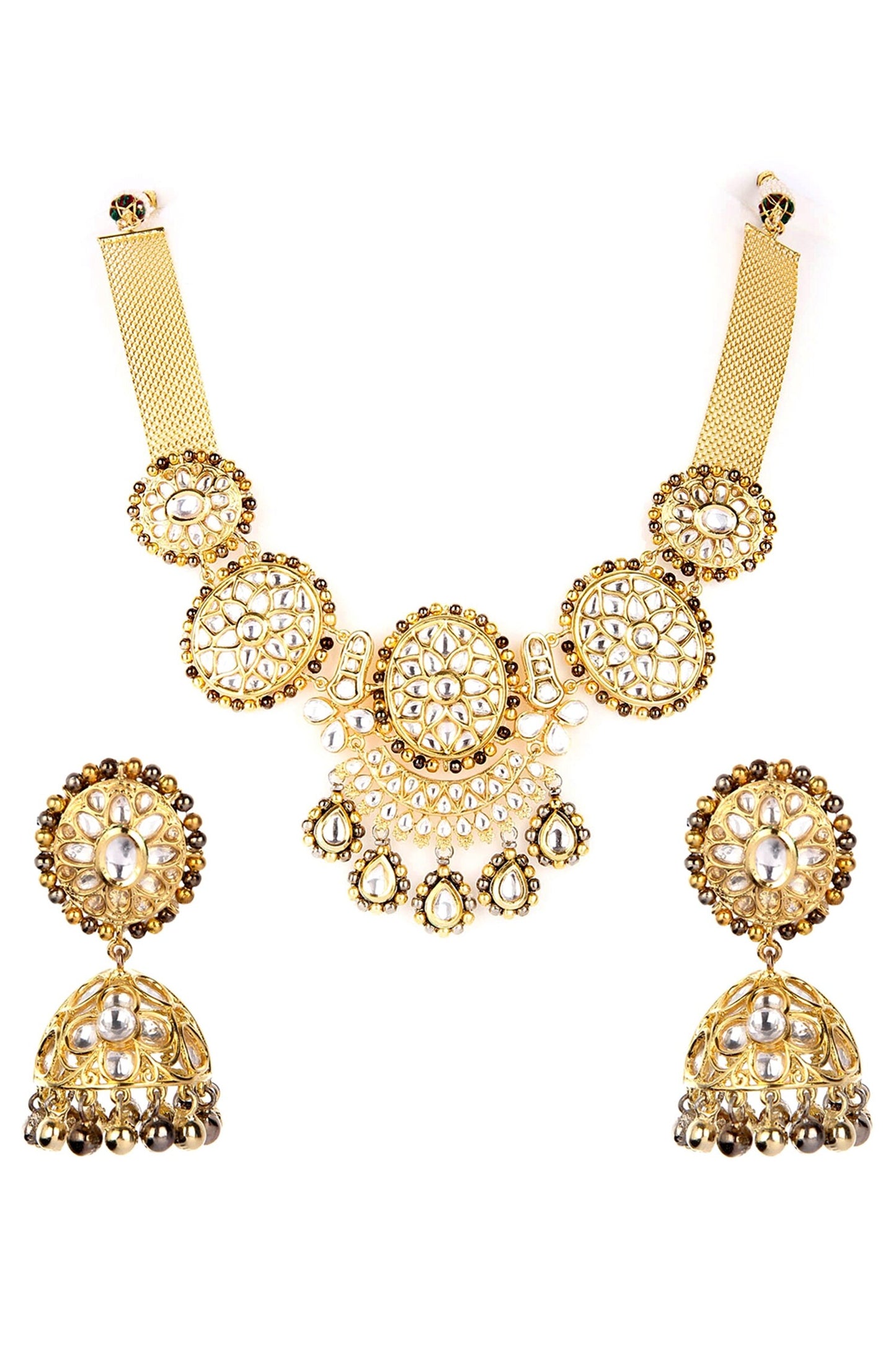 Kundan Studded Necklace Set 