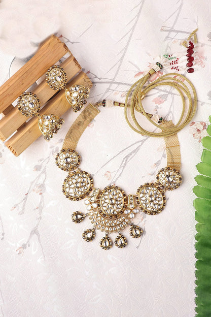 Kundan Studded Necklace Set 