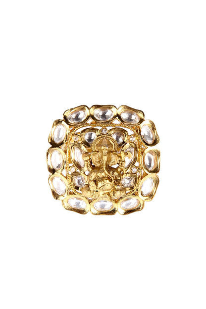 Kundan Embellished Ring 