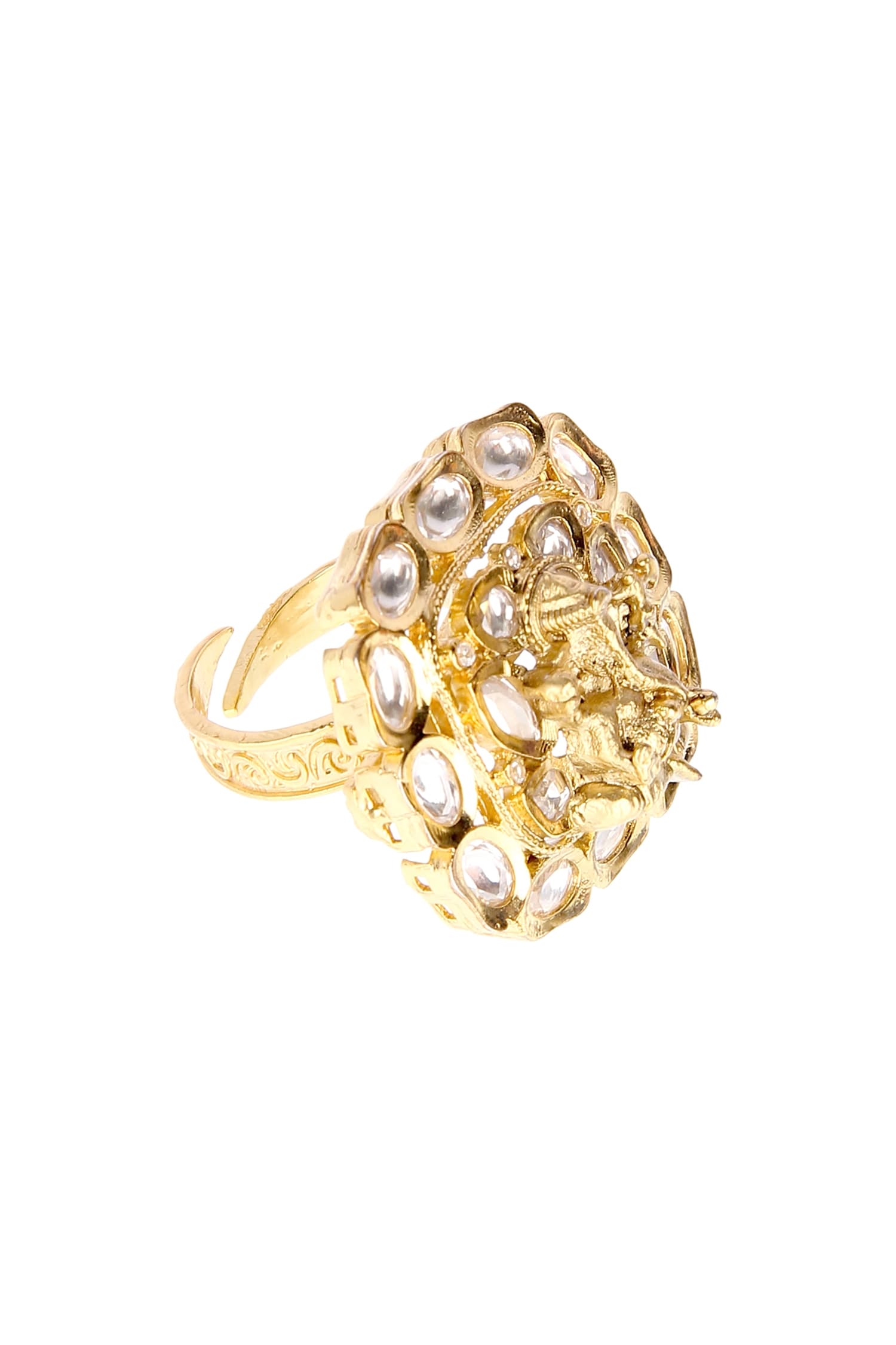 Kundan Embellished Ring 