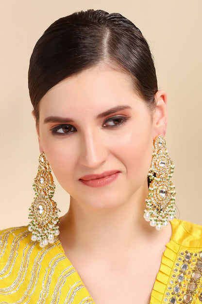 Kundan Embellished Dangler Earrings 