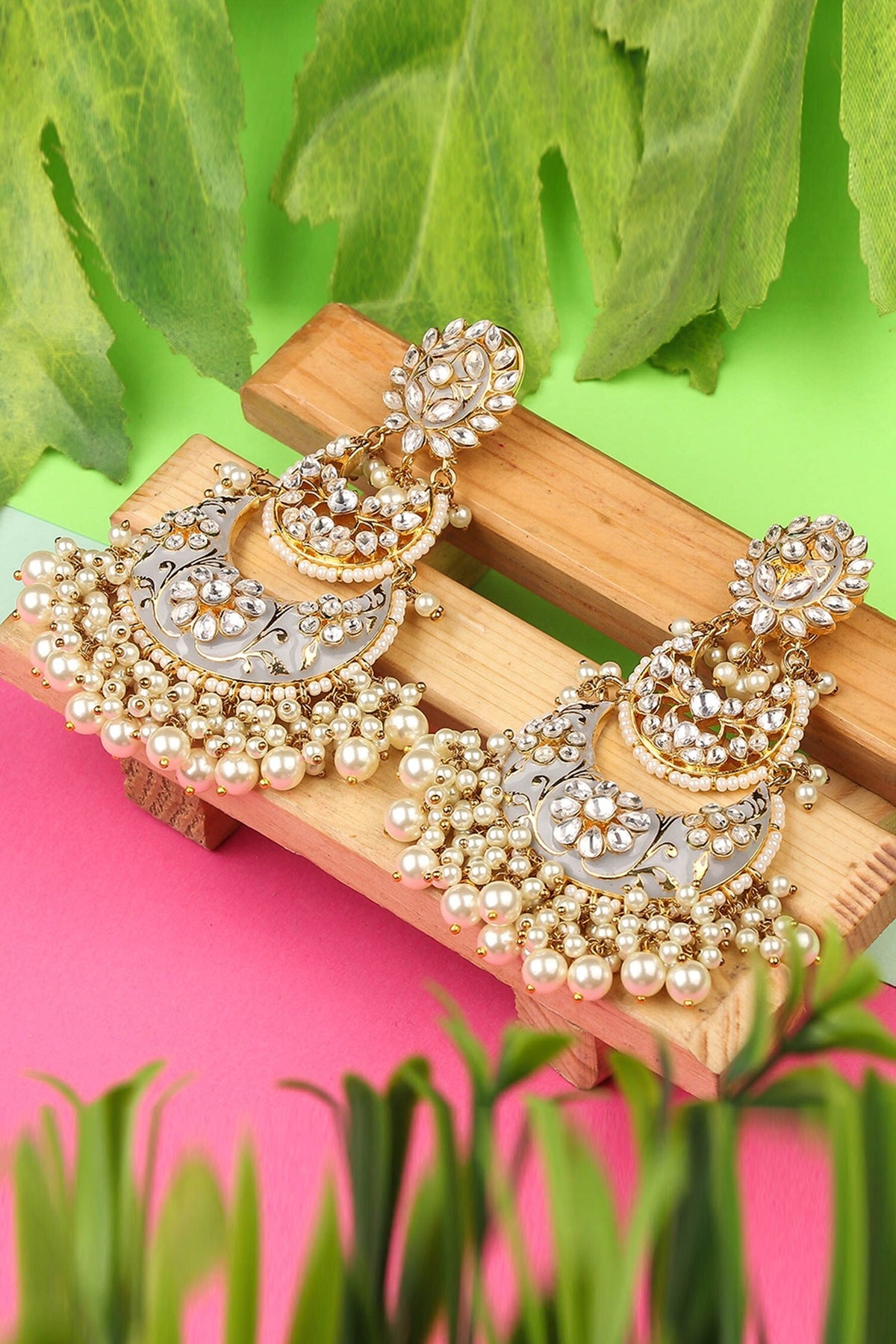 Meenakari Chandbalis 