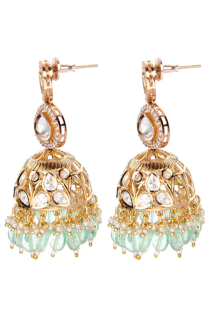 Kundan Embellished Jhumkis 