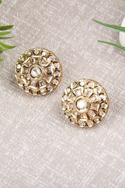 Kundan Embellished Stud Earrings 