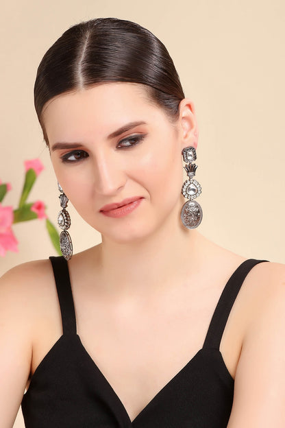 Carved Dangler Earrings 