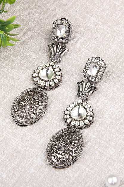 Carved Dangler Earrings 