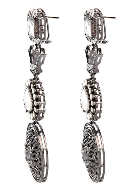 Carved Dangler Earrings 