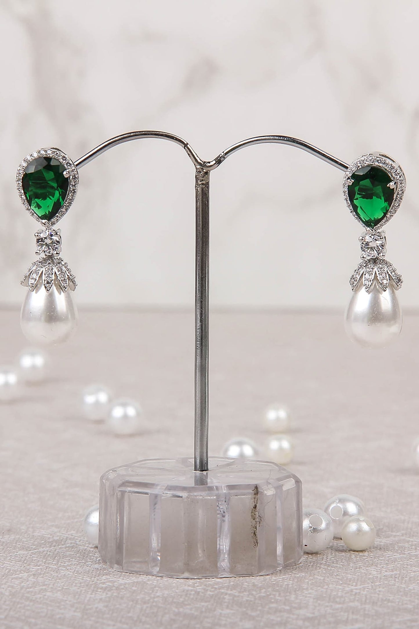 Stone Embellished Earrings 