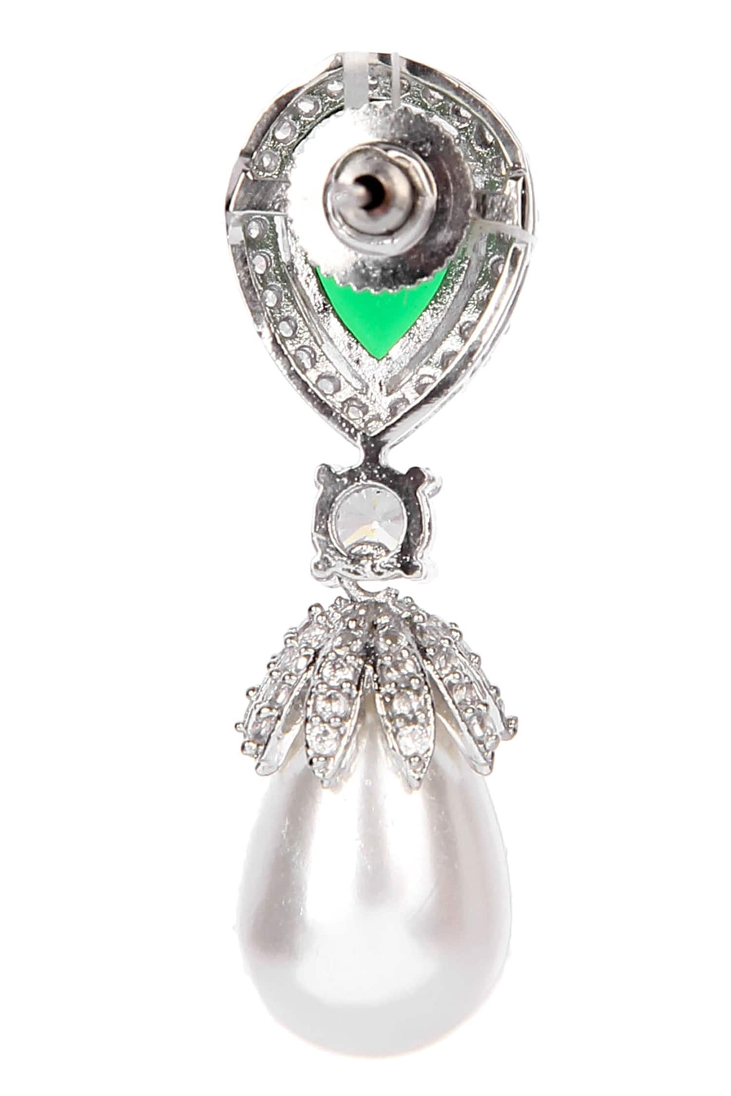 Stone Embellished Earrings 
