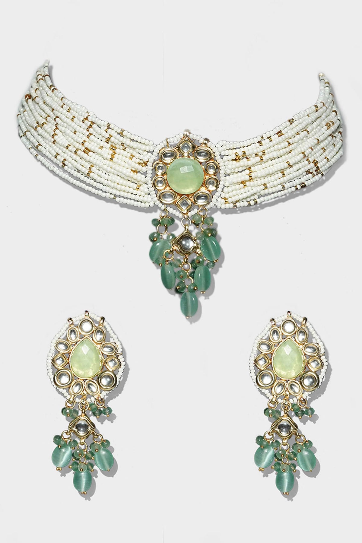 Bead Drop Choker Set 