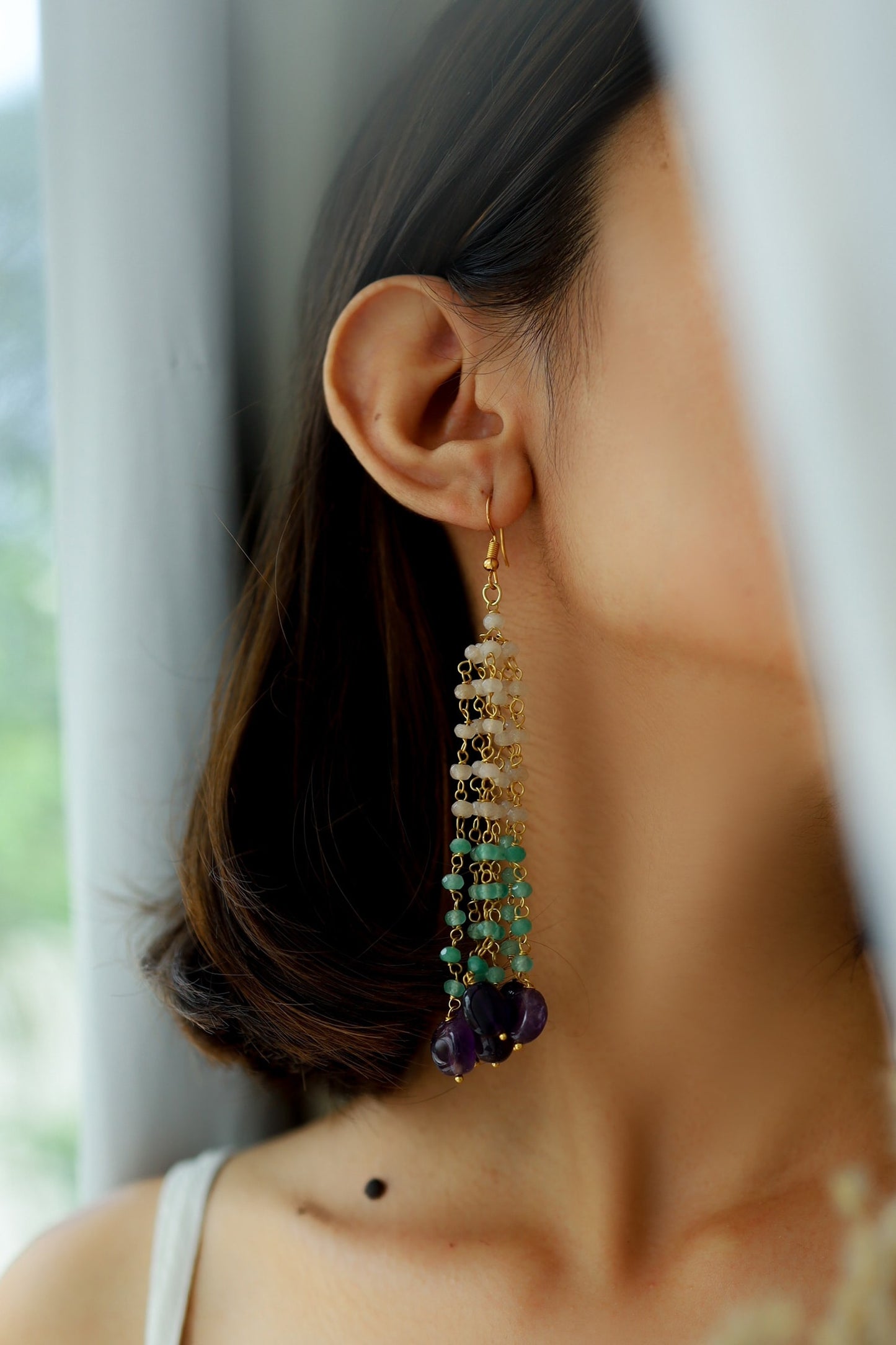 Stone Dangler Earrings 