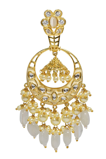 Kundan Embellished Chandbalis 