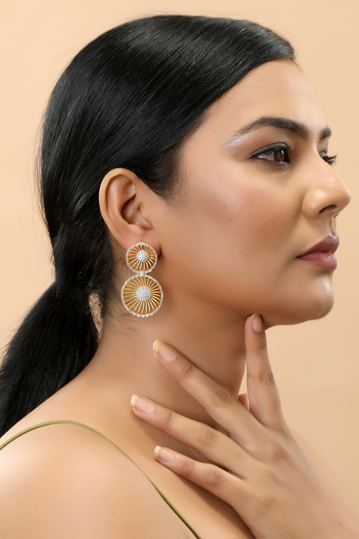 Geometric Cutwork Earrings 