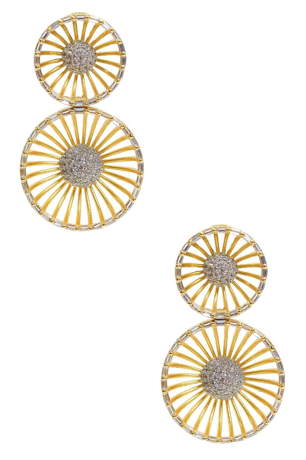 Geometric Cutwork Earrings 