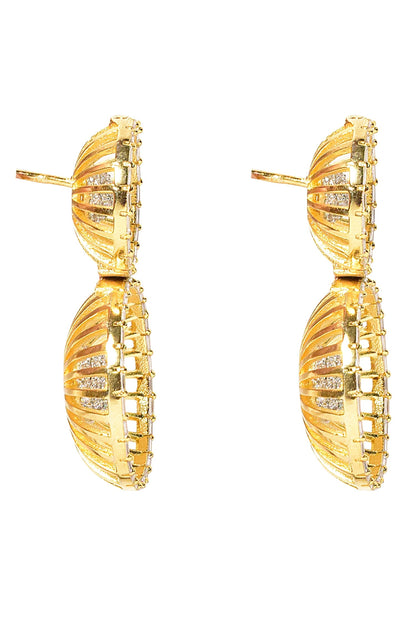 Geometric Cutwork Earrings 
