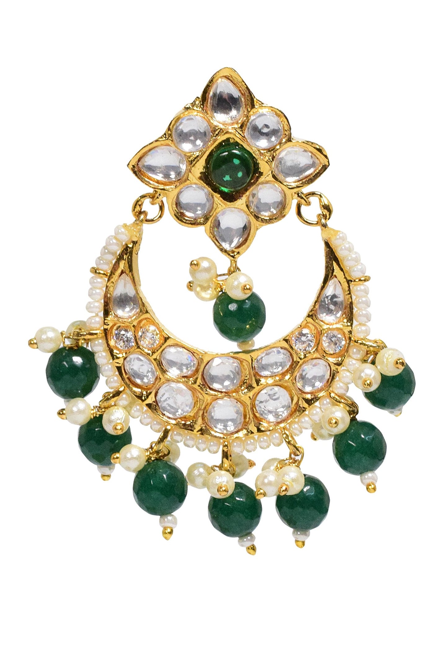 Kundan Embellished Chandbalis 