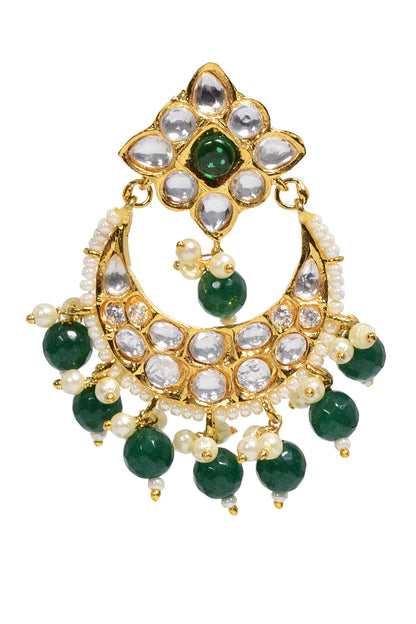Kundan Embellished Chandbalis 