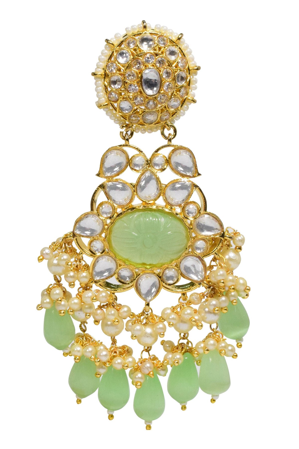 Stone Studded Dangler Earrings 