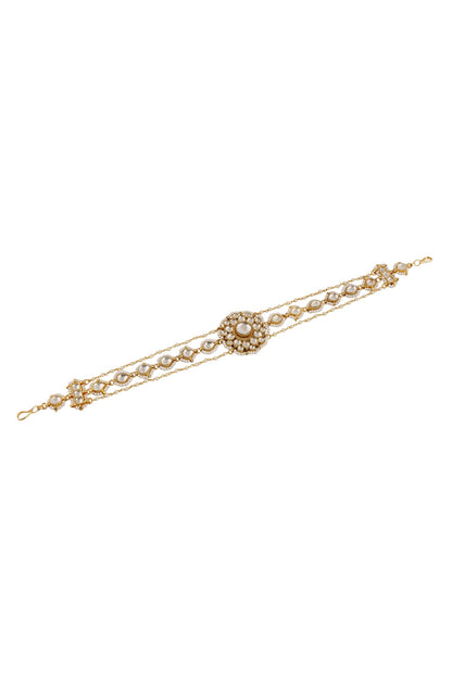 Floral Kundan Embellished Sheeshpatti 