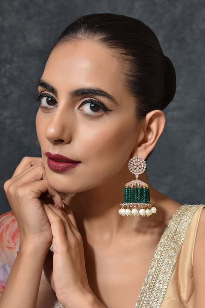 Pearl Drop Jhumkas 