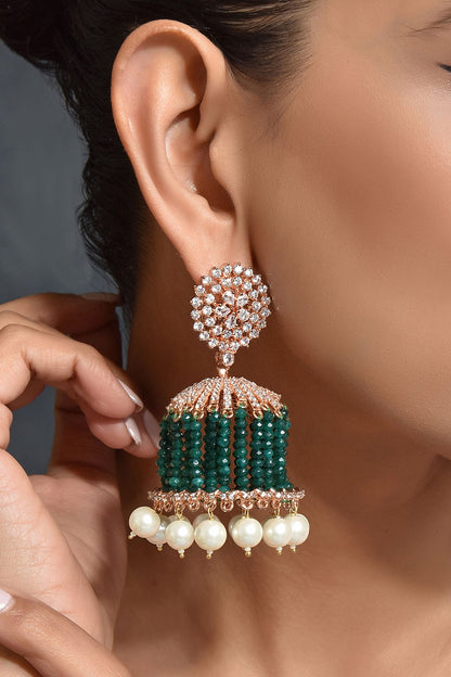 Pearl Drop Jhumkas 