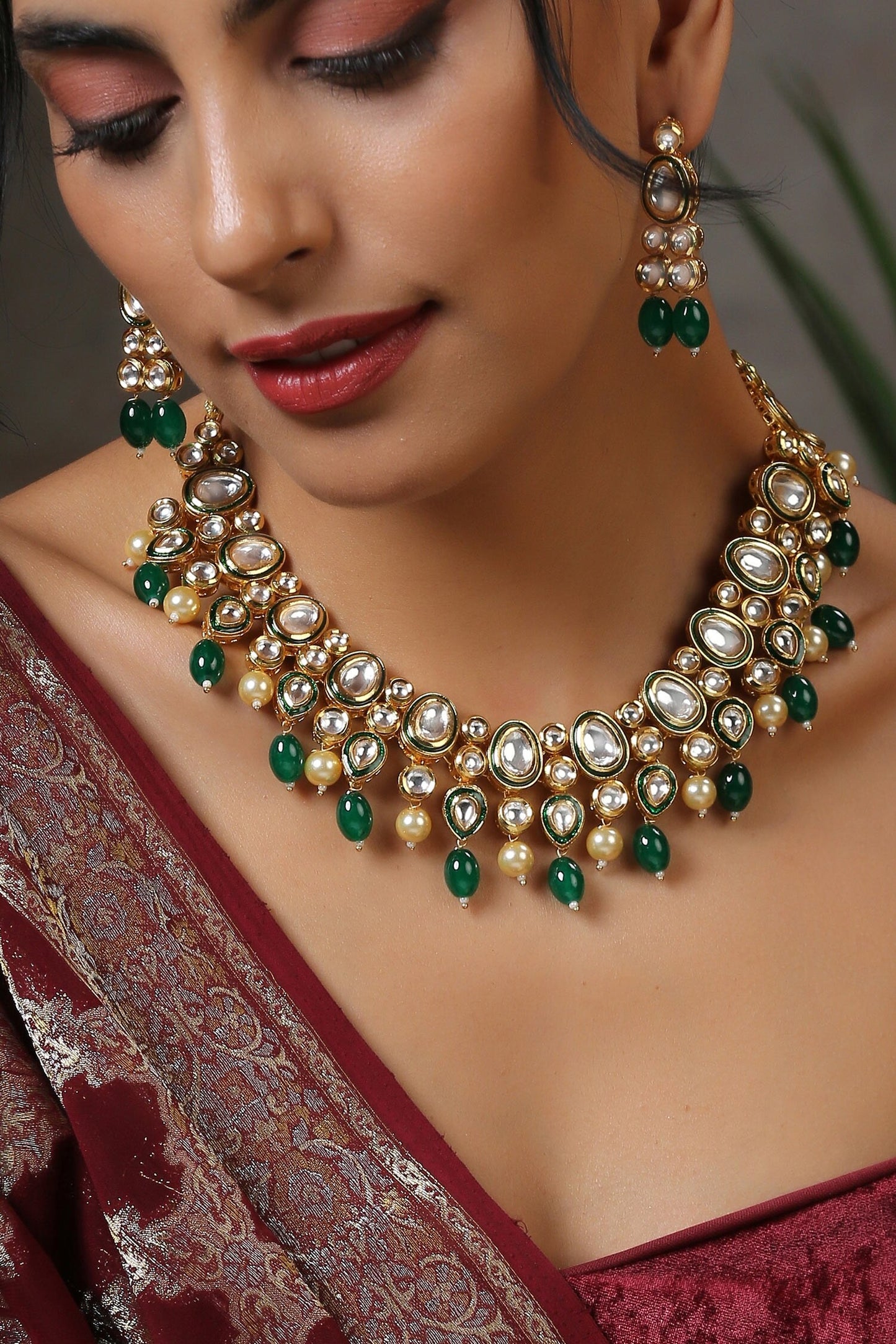 Kundan Embellished Choker Set 