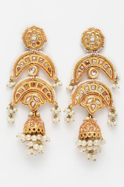 Kundan Embellished Jhumkas 