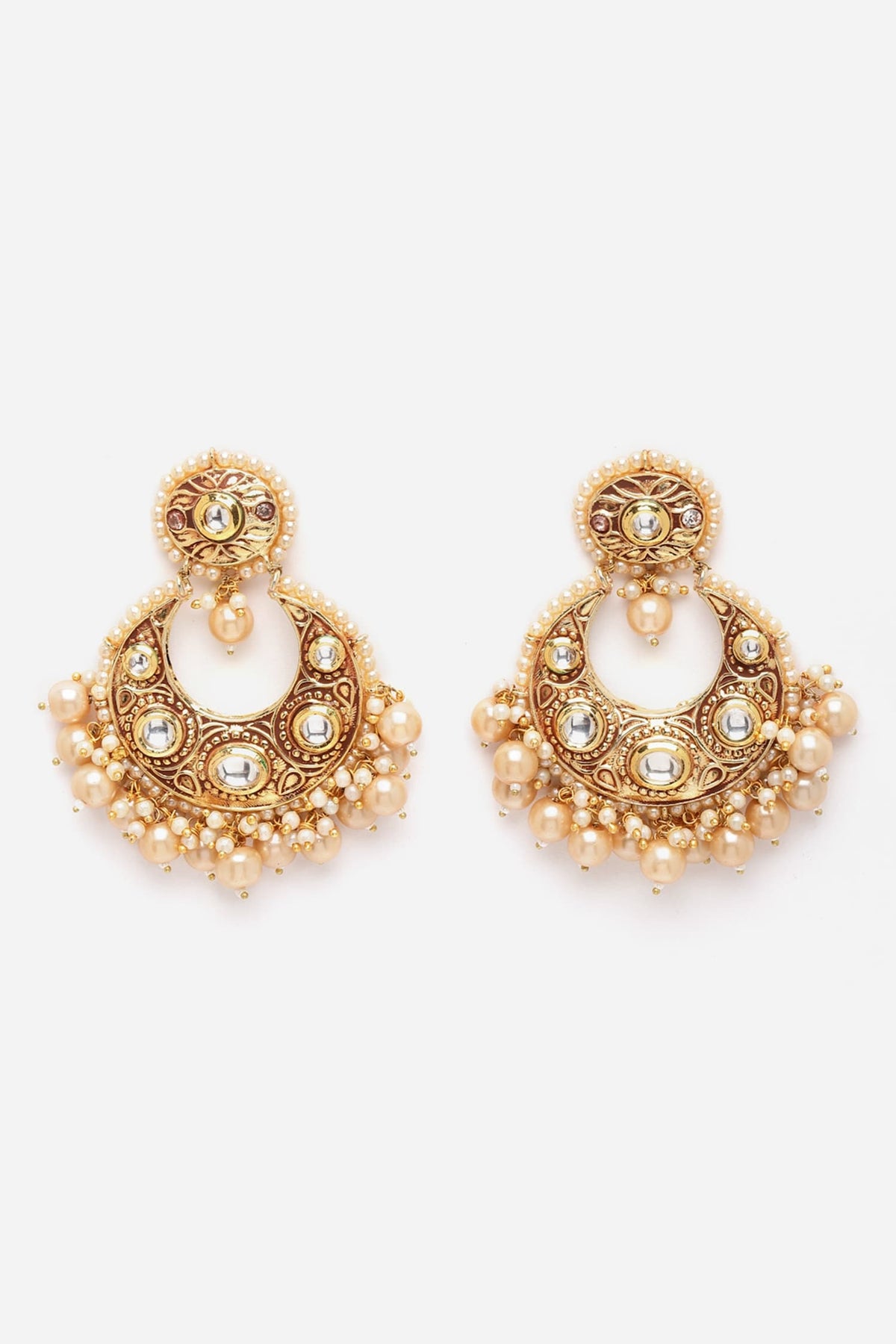 Kundan Embellished Chandbalis 