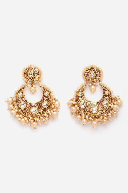 Kundan Embellished Chandbalis 