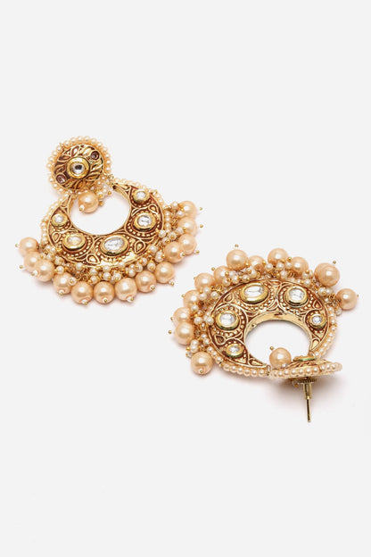 Kundan Embellished Chandbalis 