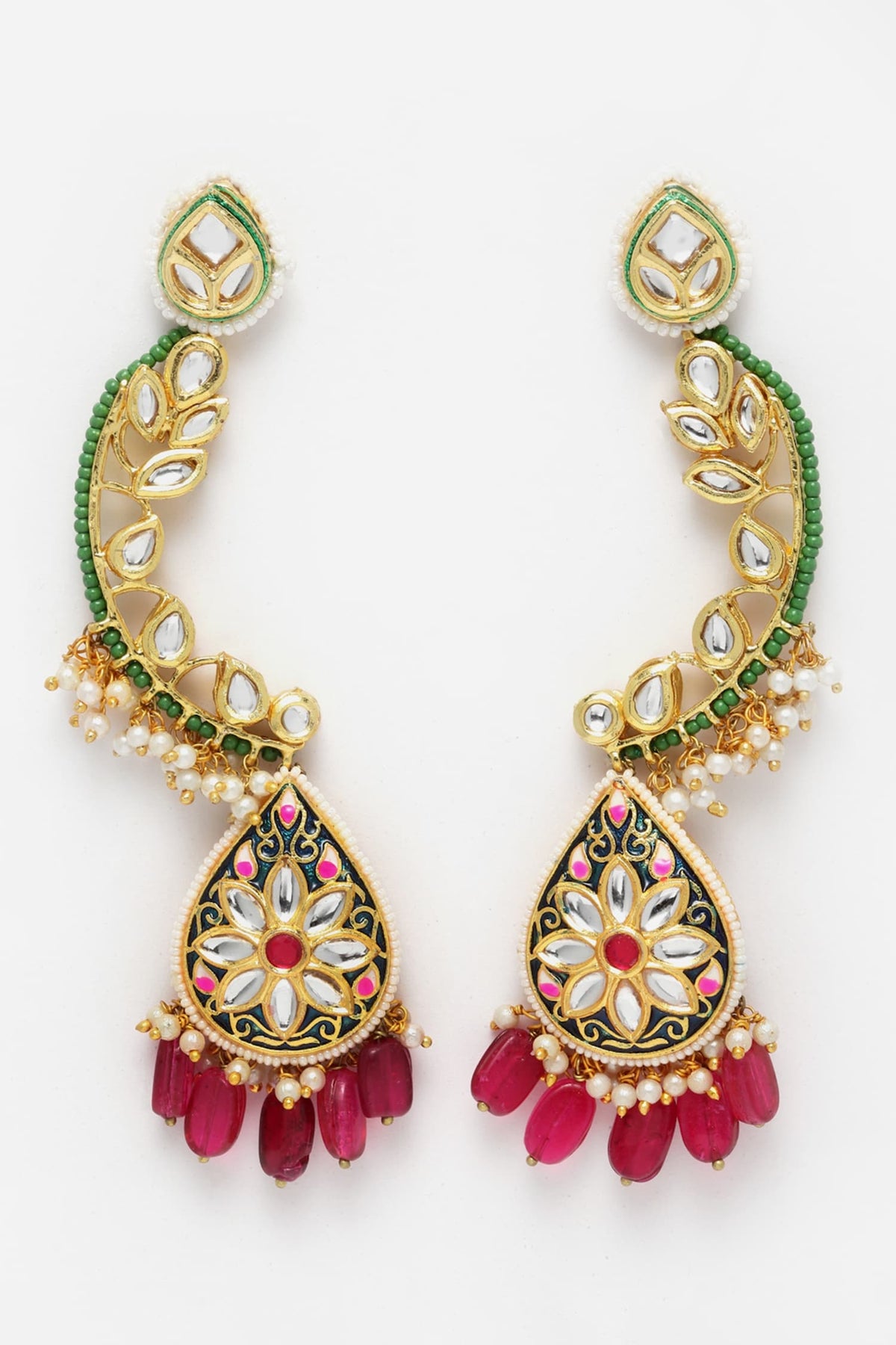 Kundan Embellished Dangler Earrings 