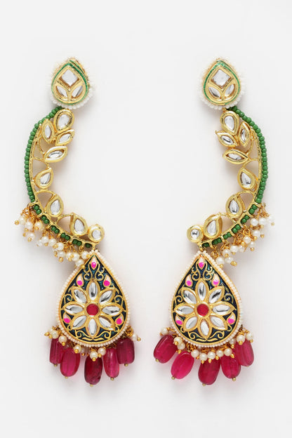 Kundan Embellished Dangler Earrings 